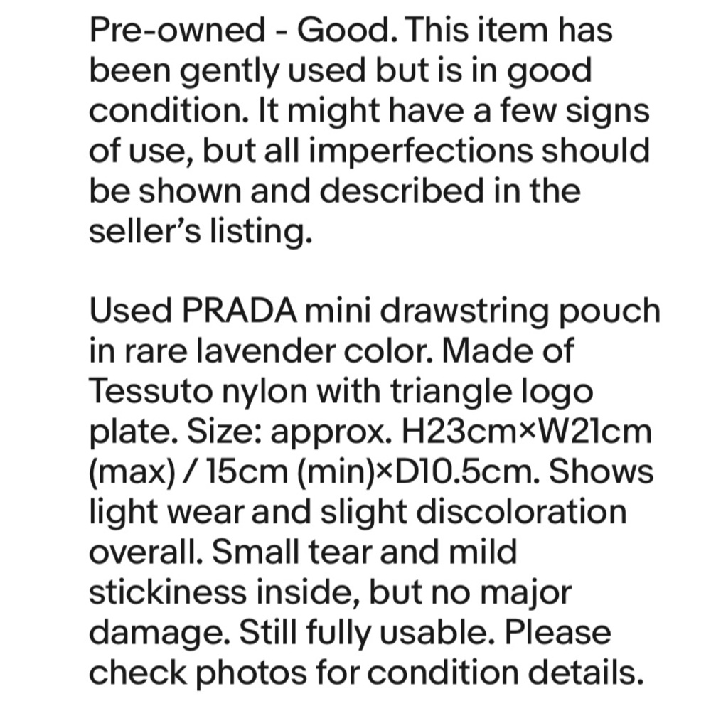 Prada Lilac Drawstring Pouch - image 13